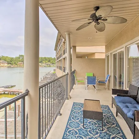 Balcony & Boat Slip: Lakefront Unit In Hot Springs-2