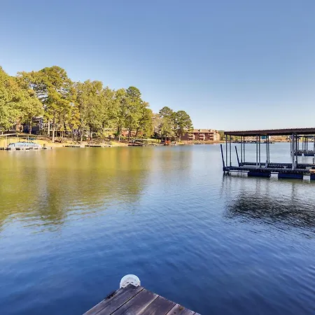 Private Dock & Deck: Lakefront Hot Springs Home!-3